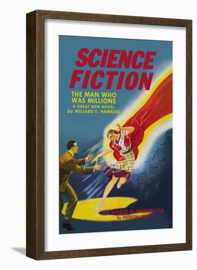 Science Fiction: Captured by the Red Giant-null-Framed Art Print
