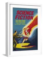 Science Fiction: Captured by the Red Giant-null-Framed Art Print