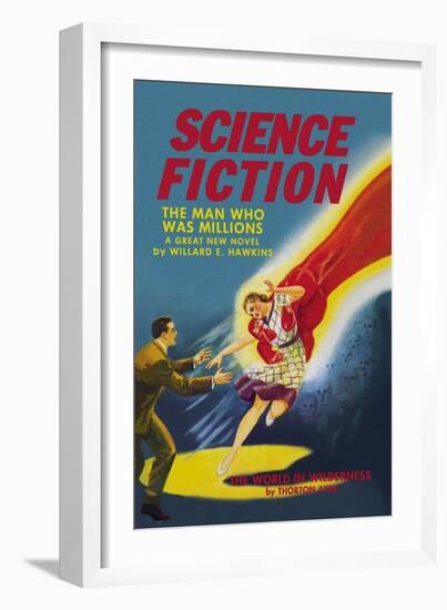 Science Fiction: Captured by the Red Giant-null-Framed Art Print