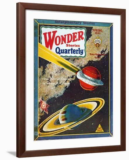 Science Fiction Cover, 1931-null-Framed Giclee Print