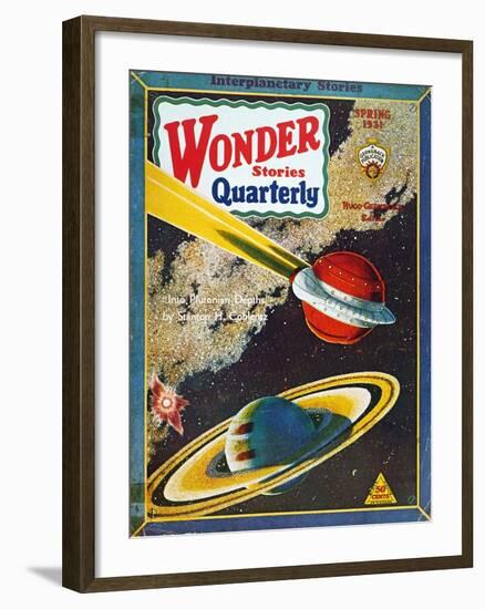 Science Fiction Cover, 1931-null-Framed Giclee Print