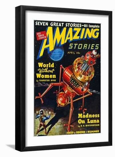 Science Fiction Cover, 1939-Robert Fuqua-Framed Giclee Print
