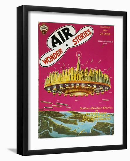 Science Fiction Magazine-null-Framed Giclee Print