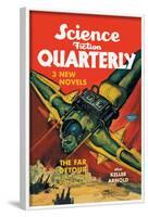 Science Fiction Quarterly: Rocket Man Attacks-null-Framed Art Print