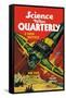 Science Fiction Quarterly: Rocket Man Attacks-null-Framed Stretched Canvas