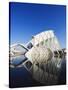 Science Museum, Architect Santiago Calatrava, City of Arts and Sciences, Valencia, Spain, Europe-Christian Kober-Stretched Canvas