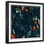 Science Stuff Vector Seamless Pattern.-Anastasia Mazeina-Framed Art Print