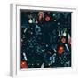 Science Stuff Vector Seamless Pattern.-Anastasia Mazeina-Framed Art Print