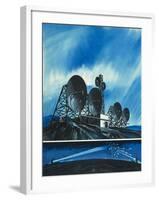 Science Survey: Radio Links Around the World-Wilf Hardy-Framed Giclee Print