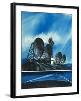 Science Survey: Radio Links Around the World-Wilf Hardy-Framed Giclee Print