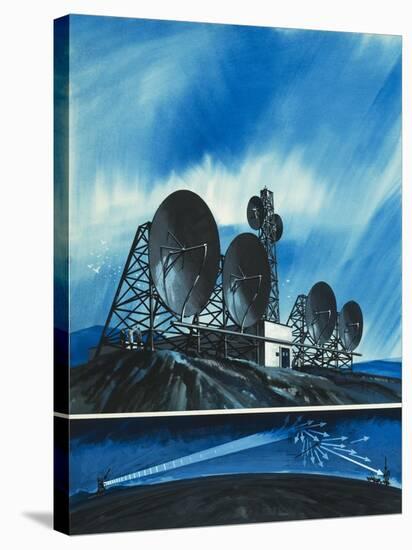 Science Survey: Radio Links Around the World-Wilf Hardy-Stretched Canvas