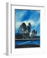 Science Survey: Radio Links Around the World-Wilf Hardy-Framed Giclee Print