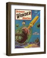 Science Wonder Stories, 1929, USA-null-Framed Giclee Print