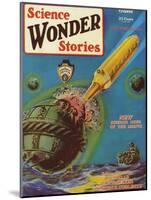 Science Wonder Stories, 1929, USA-null-Mounted Giclee Print