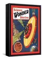 Science Wonder Stories: Invasion of the Landmark Snatchers-null-Framed Stretched Canvas