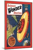 Science Wonder Stories: Invasion of the Landmark Snatchers-null-Mounted Art Print
