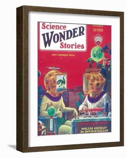 Science Wonder Stories-null-Framed Art Print