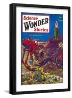 Science Wonder Stories-null-Framed Art Print