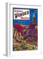 Science Wonder Stories-null-Framed Art Print