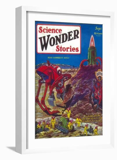 Science Wonder Stories-null-Framed Art Print