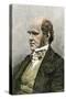 Sciences and Scientists: Portrait of the English Naturalist Charles Darwin (1809-1882), London. Col-null-Stretched Canvas