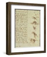 Scientific Diagrams, from the 'Codex Leicester', 1508-12-Leonardo da Vinci-Framed Giclee Print