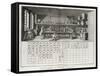 Scientific Laboratory and Table of Chemical Signs, from the 'Encyclopedia' by Denis Diderot-Louis-Jacques Goussier-Framed Stretched Canvas