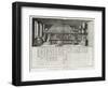 Scientific Laboratory and Table of Chemical Signs, from the 'Encyclopedia' by Denis Diderot-Louis-Jacques Goussier-Framed Giclee Print