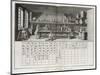 Scientific Laboratory and Table of Chemical Signs, from the 'Encyclopedia' by Denis Diderot-Louis-Jacques Goussier-Mounted Giclee Print