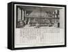 Scientific Laboratory and Table of Chemical Signs, from the 'Encyclopedia' by Denis Diderot-Louis-Jacques Goussier-Framed Stretched Canvas