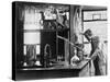 Scientist Conducting a Laboratory Experiment in a Cancer Research Facility, 1951-null-Stretched Canvas