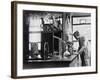 Scientist Conducting a Laboratory Experiment in a Cancer Research Facility, 1951-null-Framed Photo