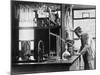 Scientist Conducting a Laboratory Experiment in a Cancer Research Facility, 1951-null-Mounted Photo