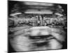 Scientist Jiro Oyama Observing Whirling Cages of Centrifuge Containing Animals-Ralph Crane-Mounted Photographic Print