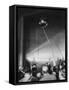 Scientists at Igy Conference Viewing Sputnik Models-Howard Sochurek-Framed Stretched Canvas