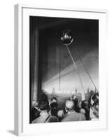 Scientists at Igy Conference Viewing Sputnik Models-Howard Sochurek-Framed Photographic Print