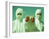 Scientists Holding GM Tomatoes-Cristina-Framed Photographic Print