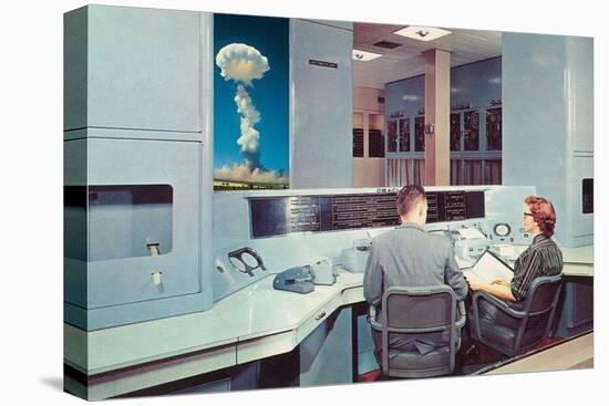 Scientists Watching Nuclear Blast-null-Stretched Canvas