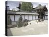 Scilent Stone Garden, Kyoto, Japan-Shin Terada-Stretched Canvas