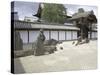 Scilent Stone Garden, Kyoto, Japan-Shin Terada-Stretched Canvas