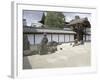 Scilent Stone Garden, Kyoto, Japan-Shin Terada-Framed Photographic Print