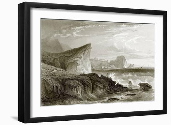 Scilla and Charybdis, Sicily-English-Framed Giclee Print