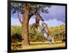 Scimitar Cat Attacking a Hominid-Mauricio Anton-Framed Photographic Print