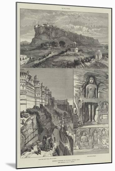 Scindia's Fortress of Gwalior, Central India-William 'Crimea' Simpson-Mounted Giclee Print