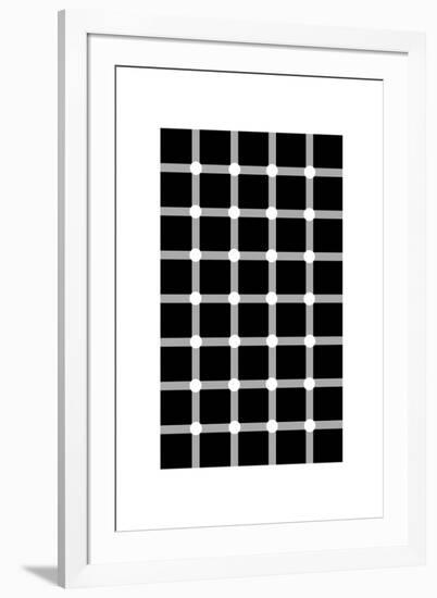 Scintillating Grid Illusion-Science Photo Library-Framed Photographic Print