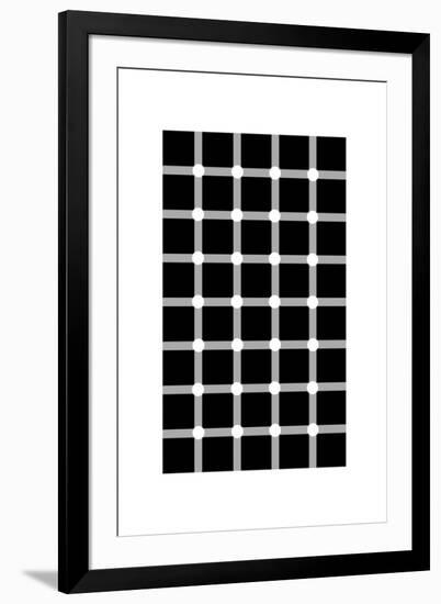 Scintillating Grid Illusion-Science Photo Library-Framed Photographic Print