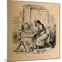 'Scipio Aemilianus cramming himself for a Speech after a hearty Supper', 1852-John Leech-Mounted Giclee Print