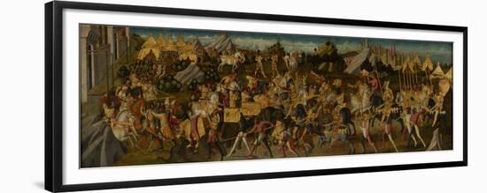 Scipio Africanus Defeating Hannibal, C.1470 (Tempera on Fabric Mounted on Panel) (See also 488155)-Biagio D'Antonio-Framed Premium Giclee Print