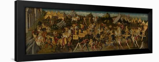 Scipio Africanus Defeating Hannibal, C.1470 (Tempera on Fabric Mounted on Panel) (See also 488155)-Biagio D'Antonio-Framed Giclee Print