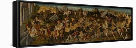 Scipio Africanus Defeating Hannibal, C.1470 (Tempera on Fabric Mounted on Panel) (See also 488155)-Biagio D'Antonio-Framed Stretched Canvas